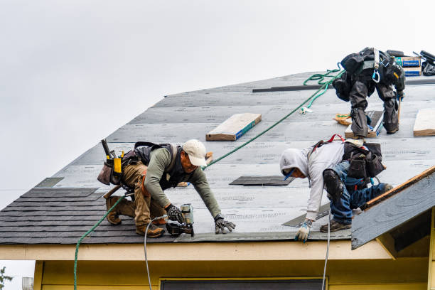 Professional Gutter Installation technician working in Vernon Hills, IL